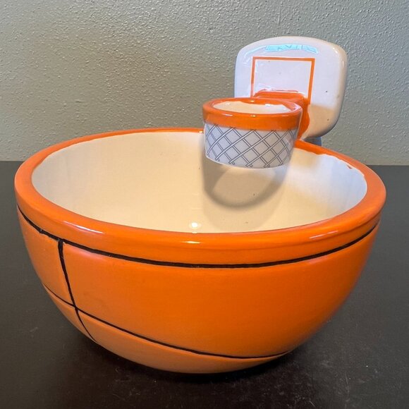 MAX'IS Creations Basketball Shaped Mug / Bowl w/ Attached Hoop & Backboard - Picture 3 of 9